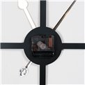 Wall clock Barenton, metal/black, 80x5x80cm