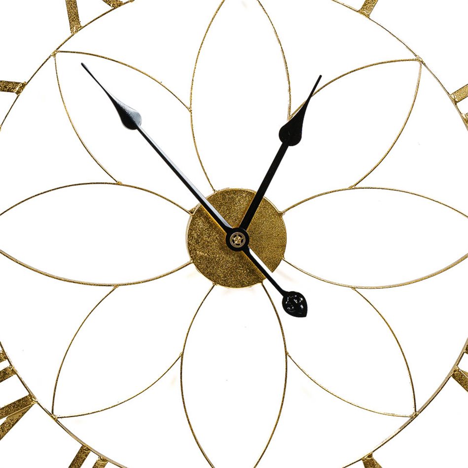 Wall clock Barentin, metal/black, 80x5x80cm