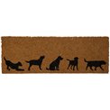 Doormat Coir Dogs, 75x25.5cm