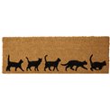 Doormat Coir Cats, 75x25.5cm