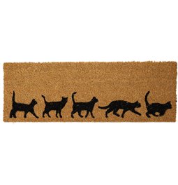Doormat Coir Cats, 75x25.5cm