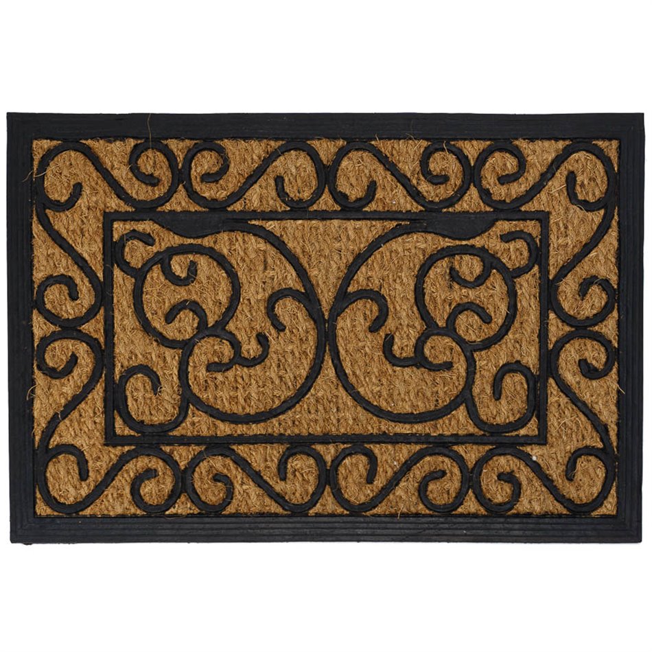 Rubber doormat Cocos, 65x40.3cm