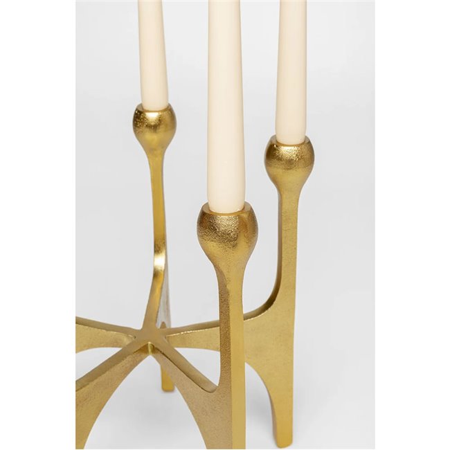 Candle holder Stacky, golden, H31x26x26cm