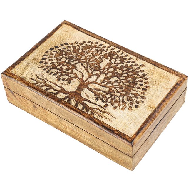 Wood box Tree M, 6x21x14cm
