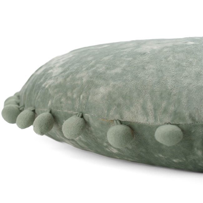 Pillow Shelly 04 2, light green velvet, D50cm