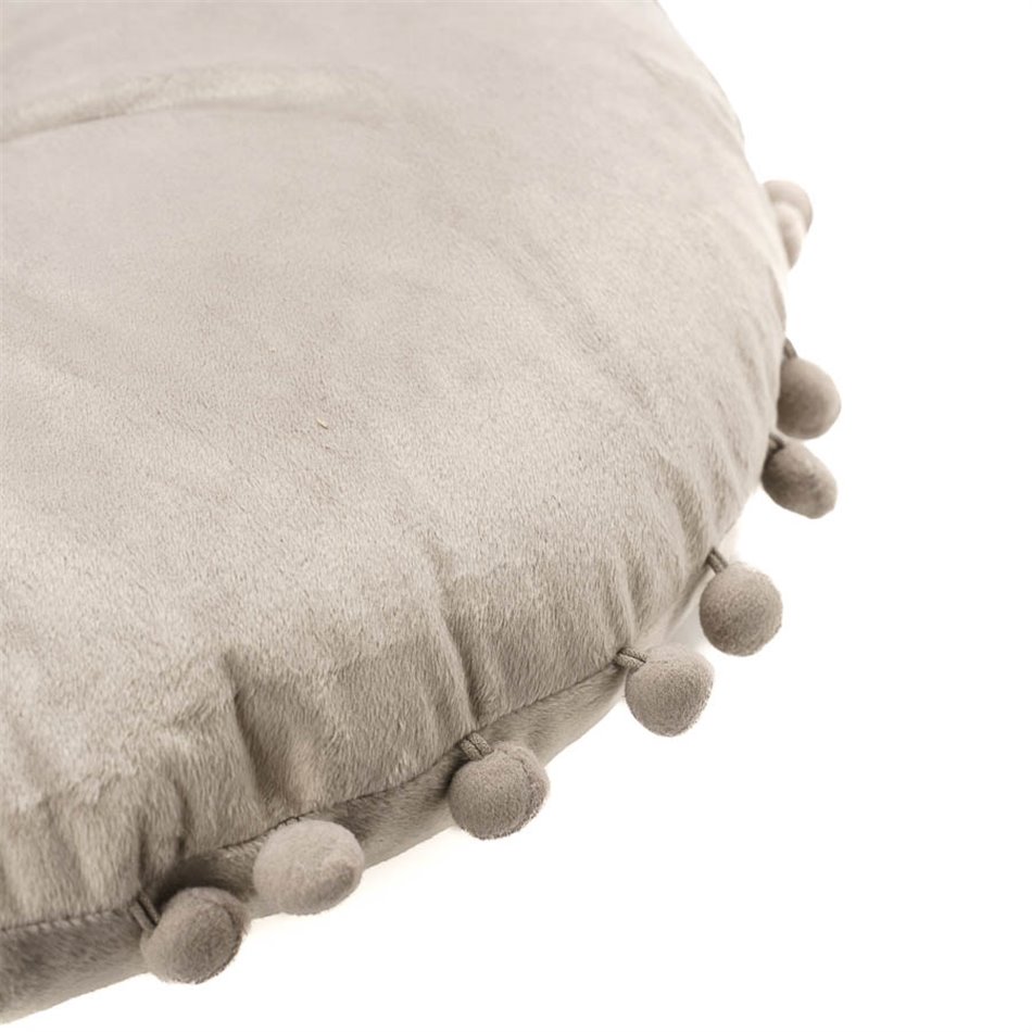Pillow Juta2 taupe, velvet, D50x50cm