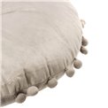 Pillow Juta2 taupe, velvet, D50x50cm