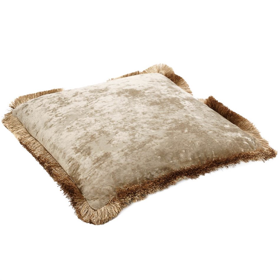 Pillow Jumis, brown, velvet, 50x50cm