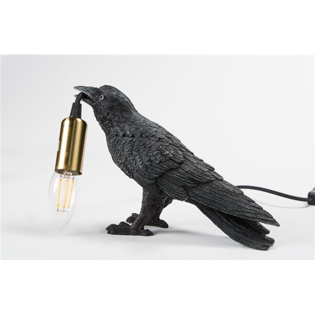 Настольная лампа Crow with lamp, E14, 24.5x8.5x17cm