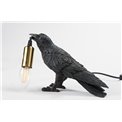 Decorative table lamp Crow with lamp, E14, 24.5x8.5x17cm