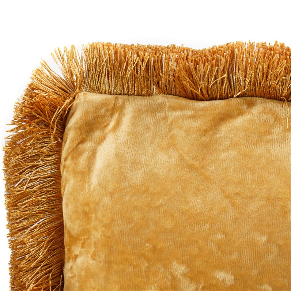 Pillow Jakobine, gold, velvet, 50x50cm