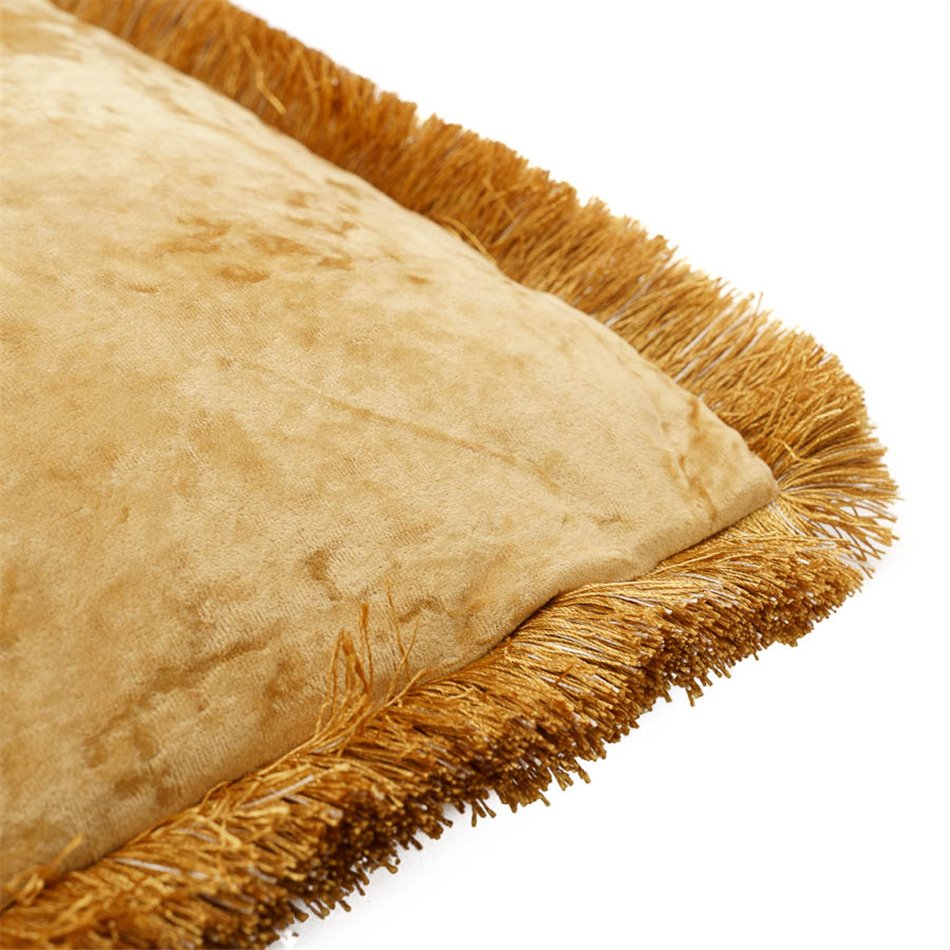 Pillow Jakobine, gold, velvet, 50x50cm