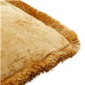 Pillow Jakobine, gold, velvet, 50x50cm
