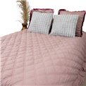 Bed cover Jurate, mauve, velvet, 160x220cm