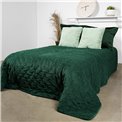 Bed cover Jolanta, green, velvet, 220x240