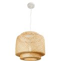 Pendant lamp Liby, nat,  D40cm, H40-150cm, E27,  max 40W