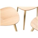 Coffe table set 3 Mileo,60x60x5148x48x4640x40x41cm