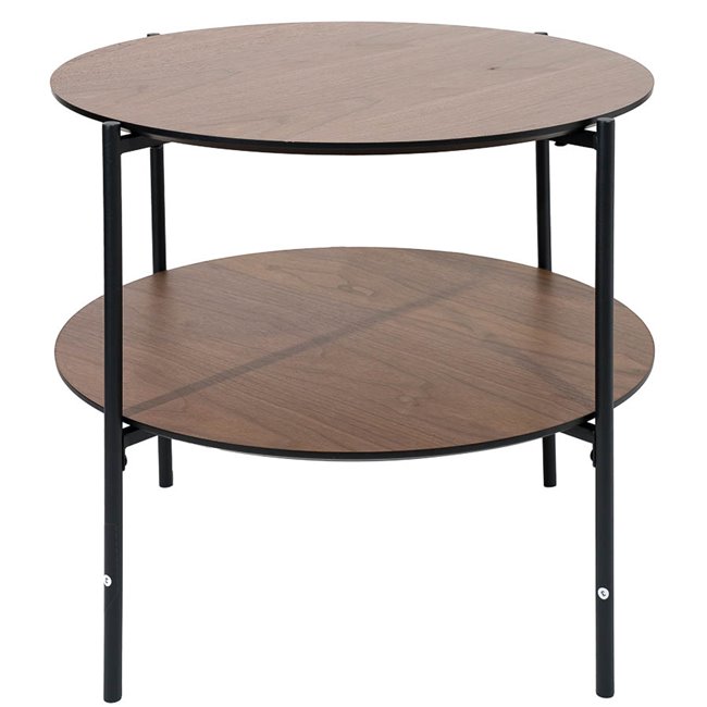 Coffee table Kemi, walnut, D63 H52cm