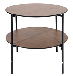 Coffee table Kemi, walnut, D63 H52cm