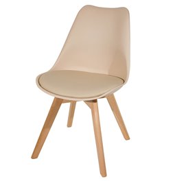 Chair Baya, beige, H81x47x47cm