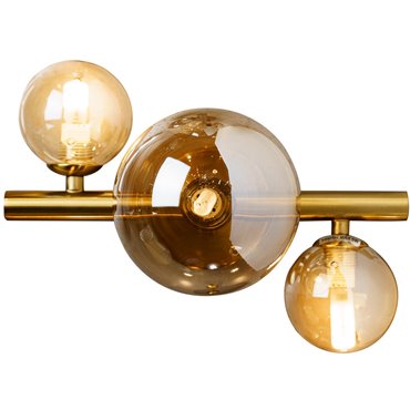 Wall lamp Rade II, amber, 28x21x H19cm, G9x3