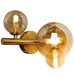 Wall lamp Rade II, amber, 28x21x H19cm, G9x3