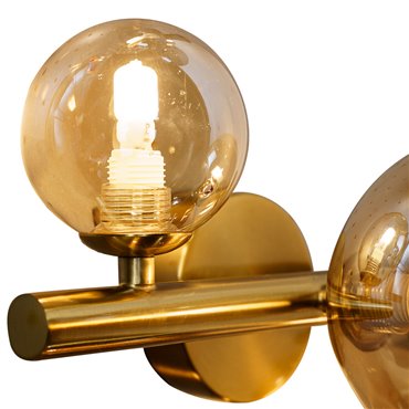 Wall lamp Rade II, amber, 28x21x H19cm, G9x3