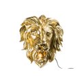 Deco Lion with lamp, 47.0x41.0x24.5cm