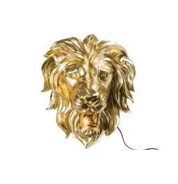 Deco Lion with lamp, 47.0x41.0x24.5cm
