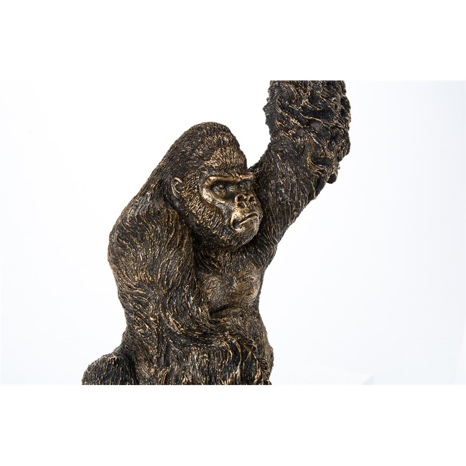 Deco Orangutan with plate, 33x24.5x21.5cm