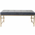 Bench  Madalena L, grey, 110x40x48cm