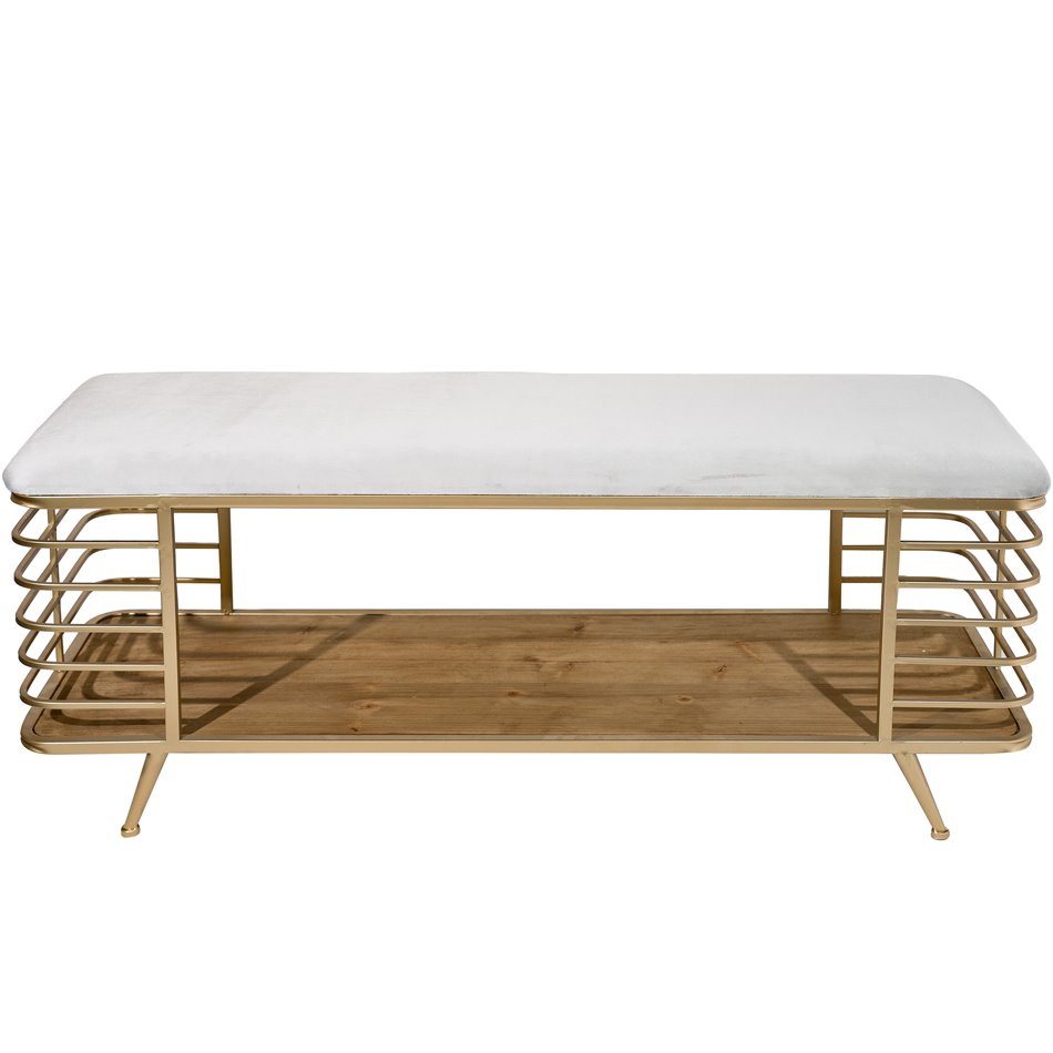 Bench Mariotto,  beige, 120x40x47cm