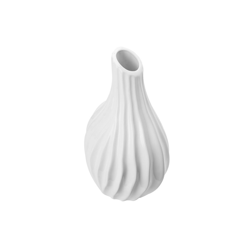 Vase Gallipoli, white, 31x19.5x16cm