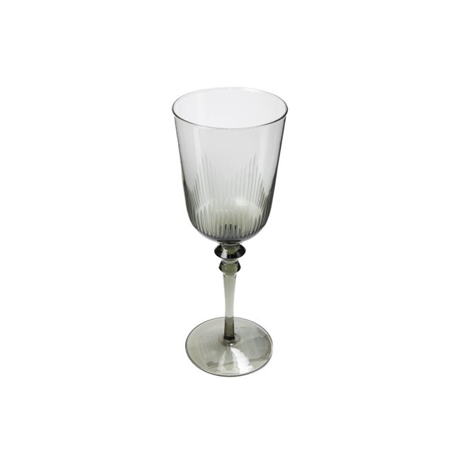 Red wine glass Sangro grey,  H21, D7.5cm