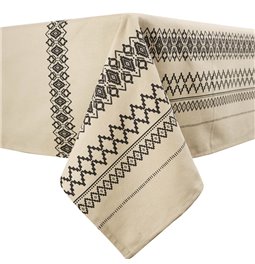 ETHNIC printed tablecloth, cotton, 140x250cm