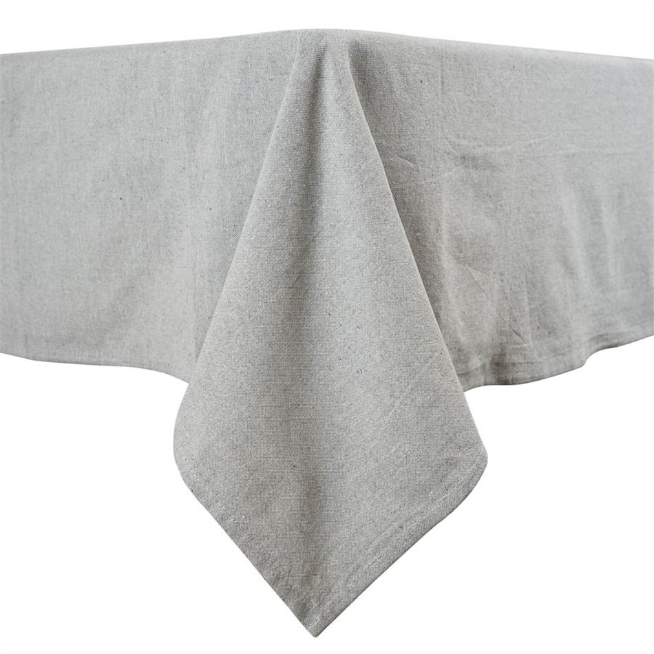 Tablecloth cotton, grey, 250 x140cm