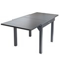 Table Piazza, graphite, aluminium, 90x90xH75.5cm