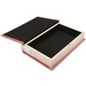 Book box Cat S, velvet, pink,  26x17x5cm