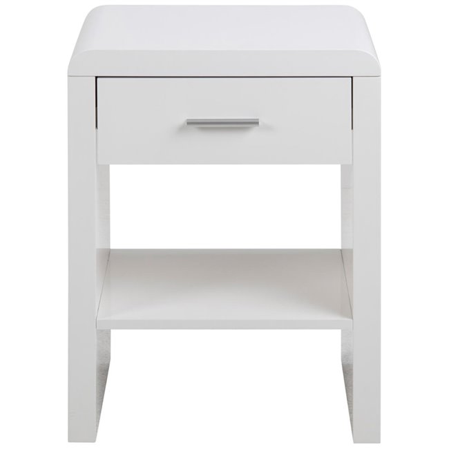 Bedside table Supernova, white,  59x45x35cm