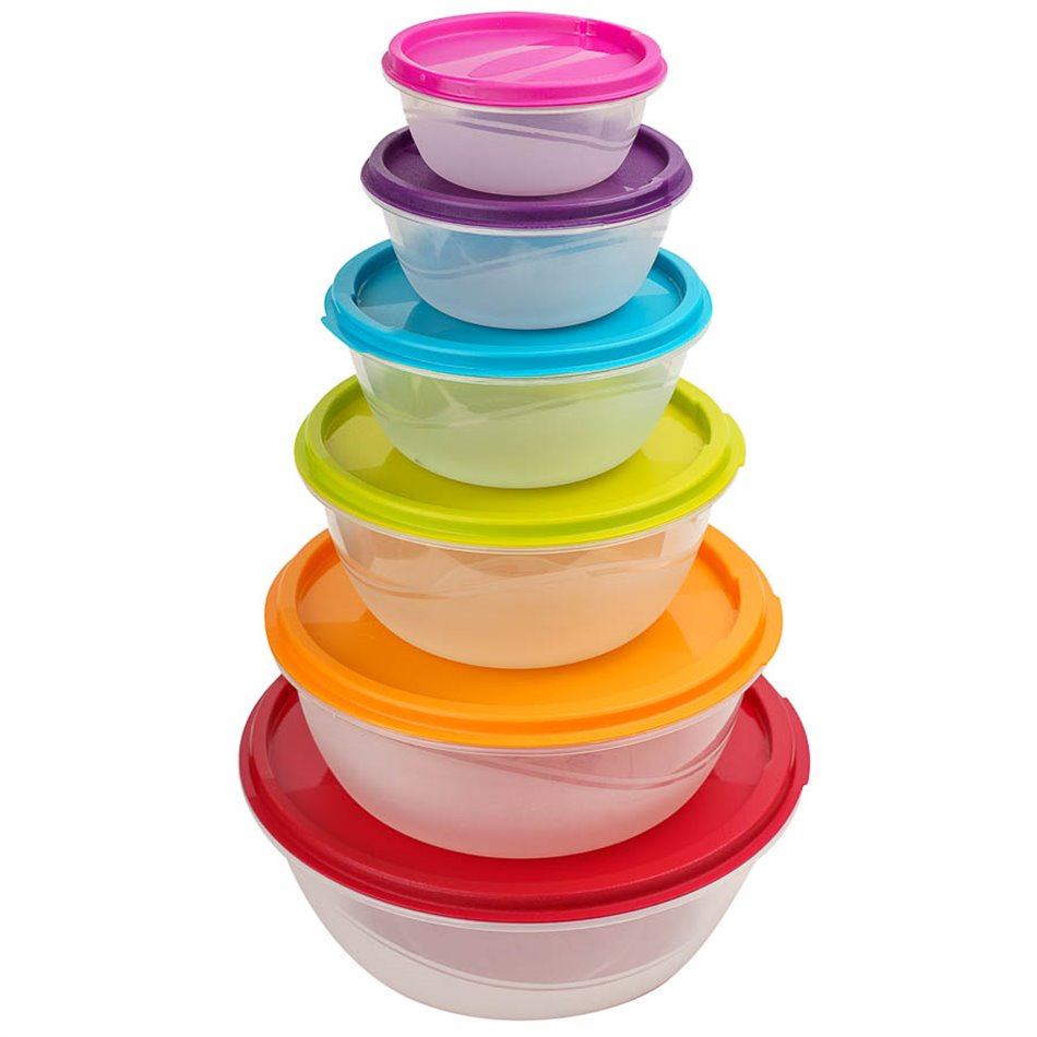 BOX set x6  ROUND, H11,2x D25,5cm