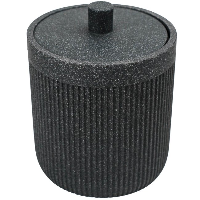 Cotton pot ARDOISE ONYX, H12xD9,9cm