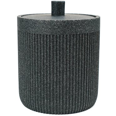 Cotton pot ARDOISE ONYX, H12xD9,9cm