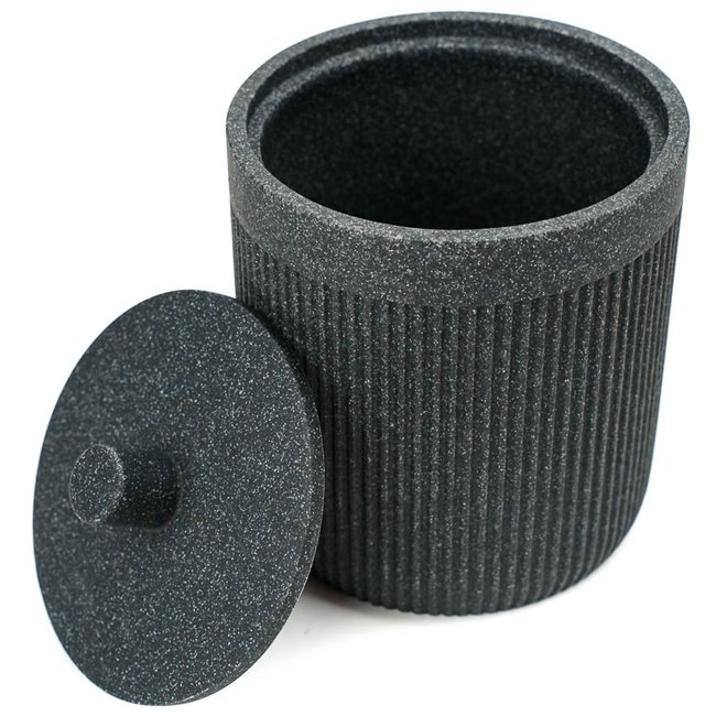 Cotton pot ARDOISE ONYX, H12xD9,9cm