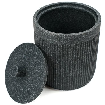 Cotton pot ARDOISE ONYX, H12xD9,9cm