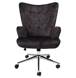 Office chair Darlington, grey,velvet, H106x70x64cm   S48-54
