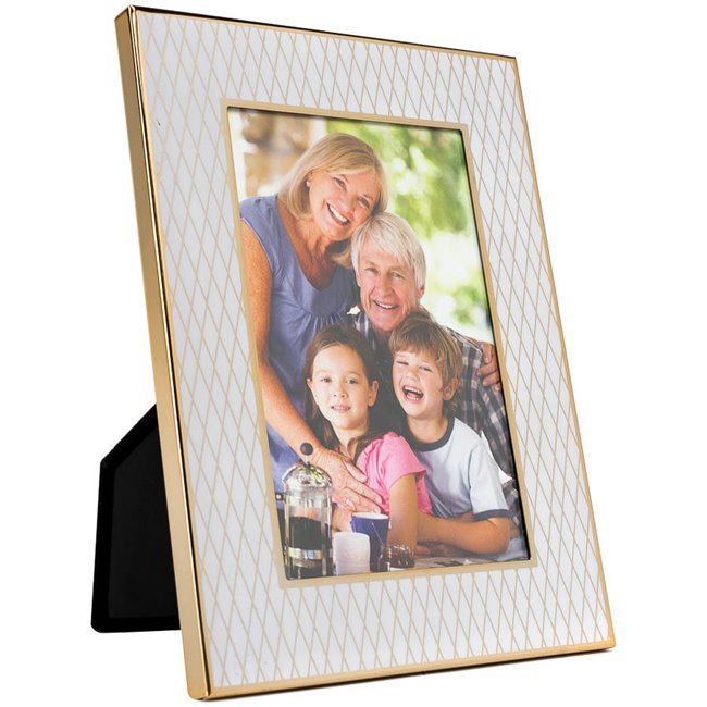 Photo frame Mallemort, gold tone, steel, 10x15cm
