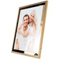 Photo frame Malounda, gold tone, steel, 20x25cm