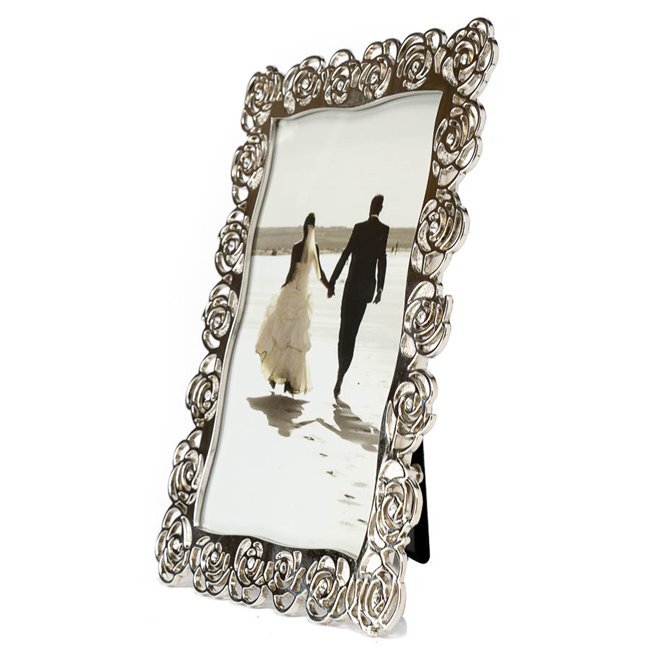 Photo frame Mandilly, nickel (silver tone) steel