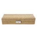 Jewellery box Totte, beige/ snake PU, 28x10x7.5cm