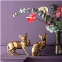 Deco figurine Cat Audrey, golden, 27x18x12cm